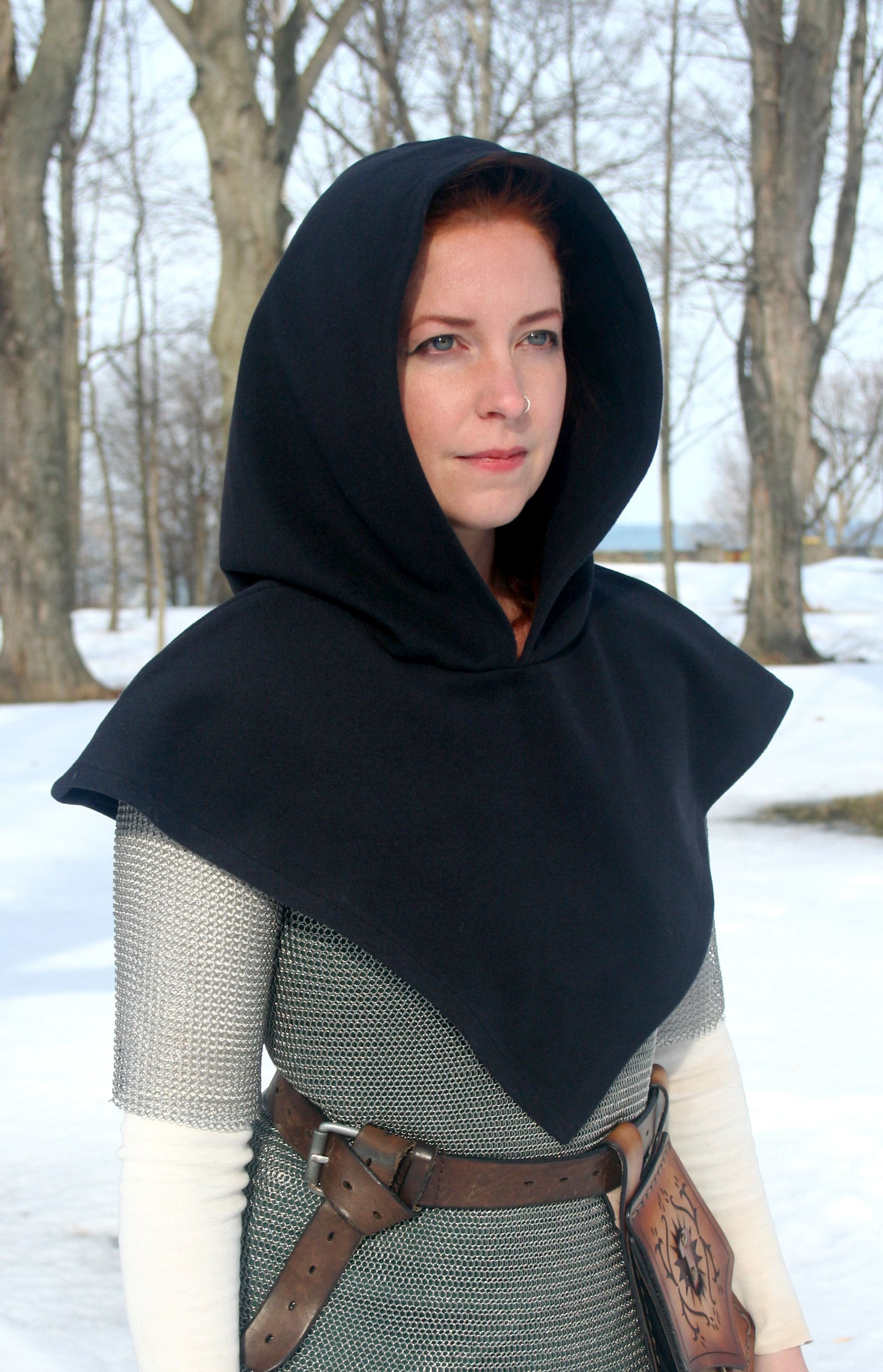 Grey company wool hooded cowl grey company outfitters